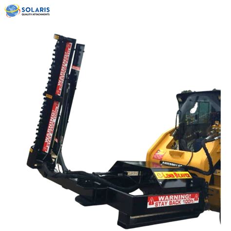 tree trimmer for skid steer m & m manufacturing|skid steer limb trimmer attachment.